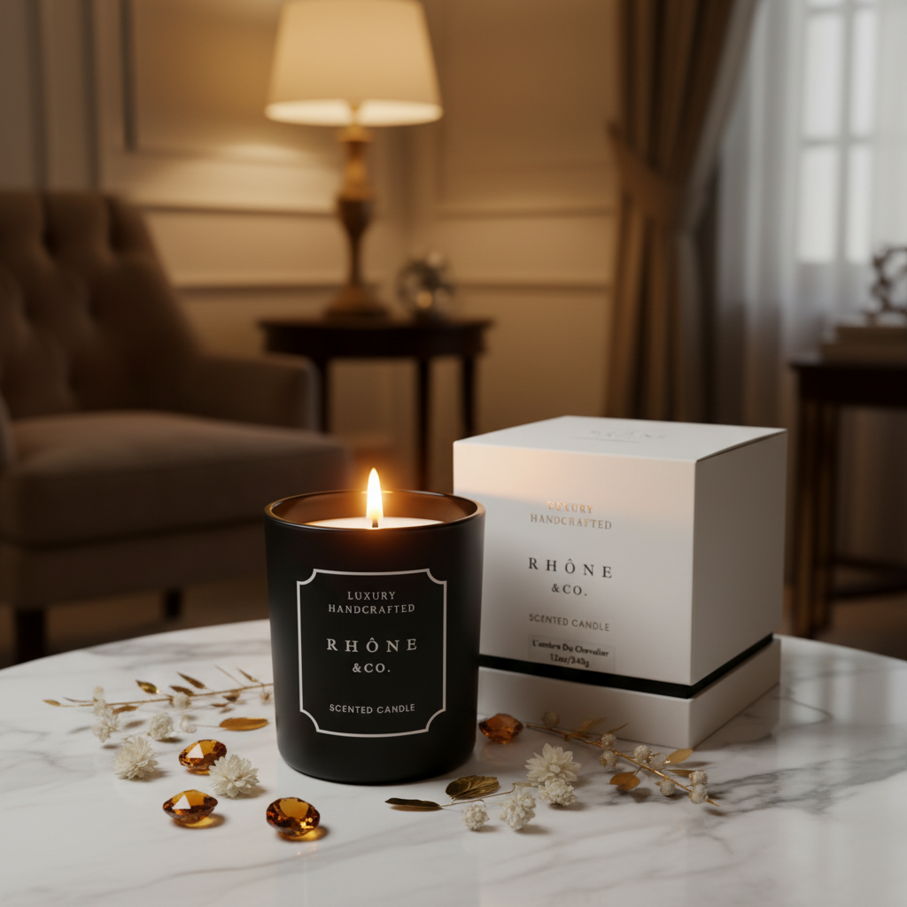 L'AMBRE DU CHEVALIER- LUXURY HANDCRAFTED SCENTED CANDLE